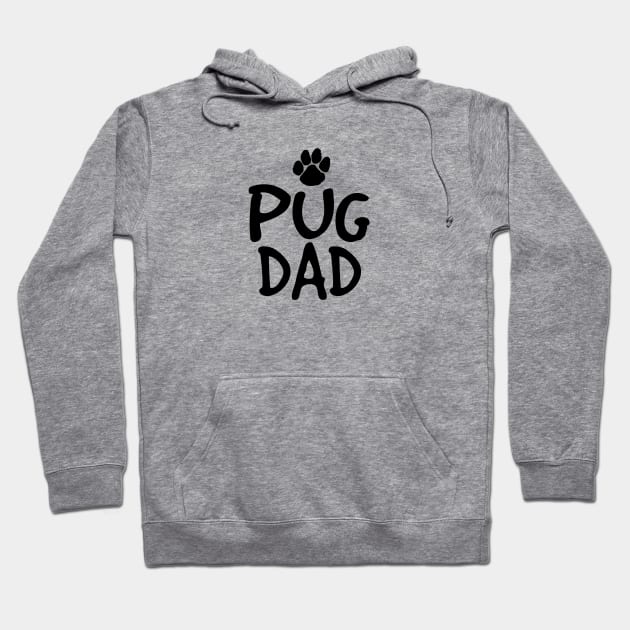 Pug Dad Hoodie by nametees